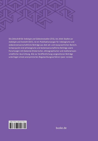 Produktbild: Zeitschrift f&uuml;r Indologie und S&uuml;dasienstudien, Band 29 (2012)