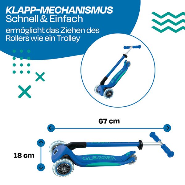 Produktbild: GLOBBER ELITE LIGHTS dunkelblau