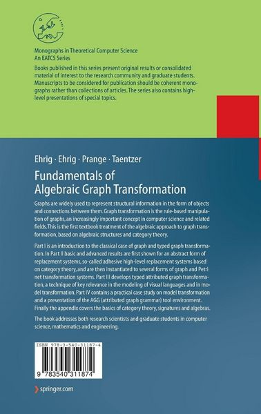 Produktbild: Fundamentals of Algebraic Graph Transformation