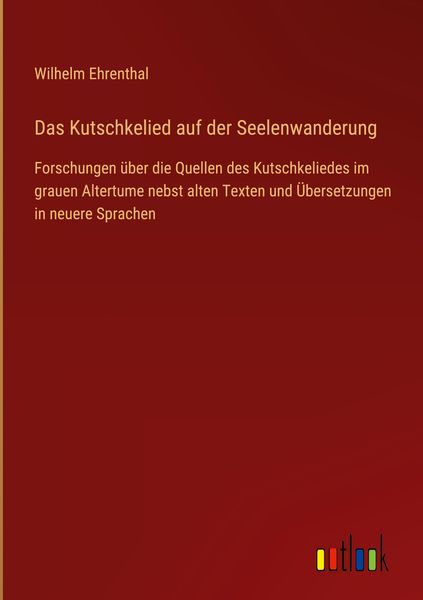 Produktbild: Das Kutschkelied auf der Seelenwanderung
