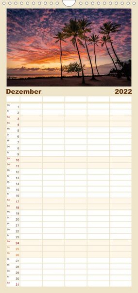 Produktbild: Familienplaner Karibu Sansibar (Wandkalender 2022 , 21 cm x 45 cm, hoch)