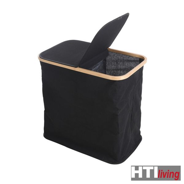 Produktbild: HTI-Living W&Auml;SCHETASCHE MIT BAMBUSRING W&Auml;SCHETASCHE MIT BAMBUSRING