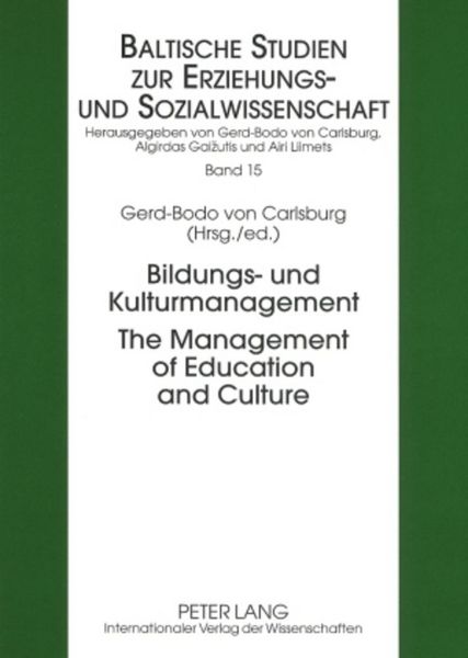 Produktbild: Bildungs- und Kulturmanagement- The Management of Education and Culture