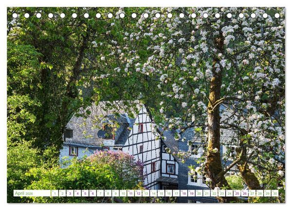 Produktbild: Eifel Reise - romantische Orte (Tischkalender 2026 DIN A5 quer), CALVENDO Monatskalender
