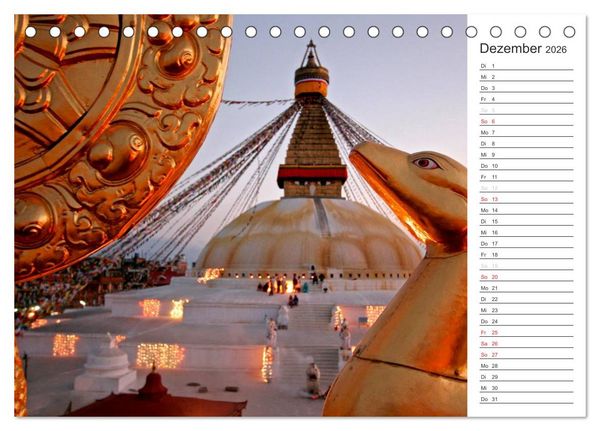 Produktbild: Nepal (Tischkalender 2026 DIN A5 quer), CALVENDO Monatskalender