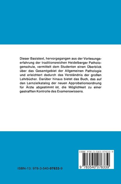 Produktbild: Allgemeine Pathologie