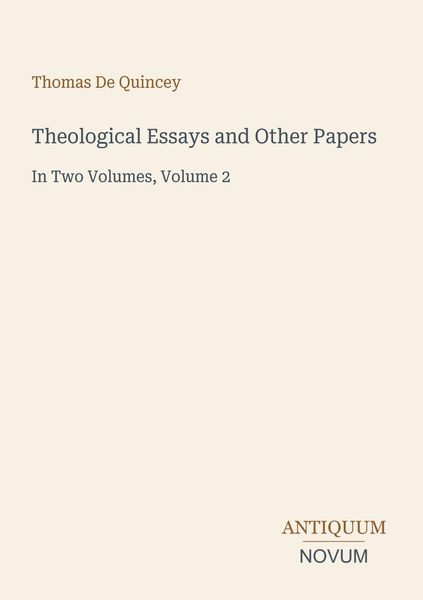 Produktbild: Theological Essays and Other Papers