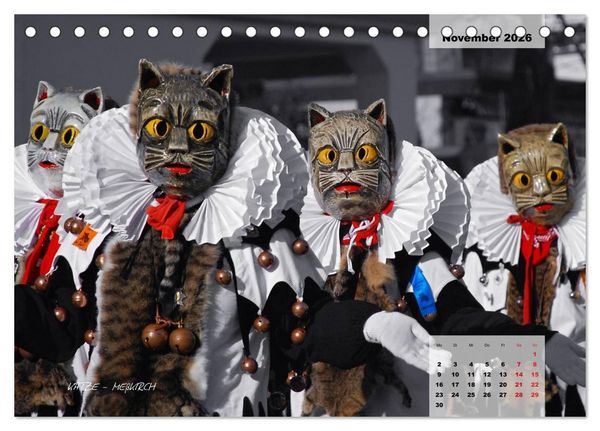 Produktbild: Schw&auml;bisch alemannische Fasnet (Tischkalender 2026 DIN A5 quer), CALVENDO Monatskalender