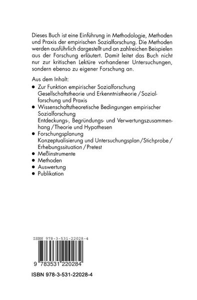 Produktbild: Methoden empirischer Sozialforschung