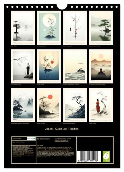 Produktbild: Japan - Kunst und Tradition (Wandkalender 2026 DIN A4 hoch), CALVENDO Monatskalender