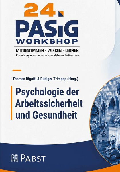 Produktbild: 24. Workshop Psychologie der Arbeitssicherheit und Gesundheit