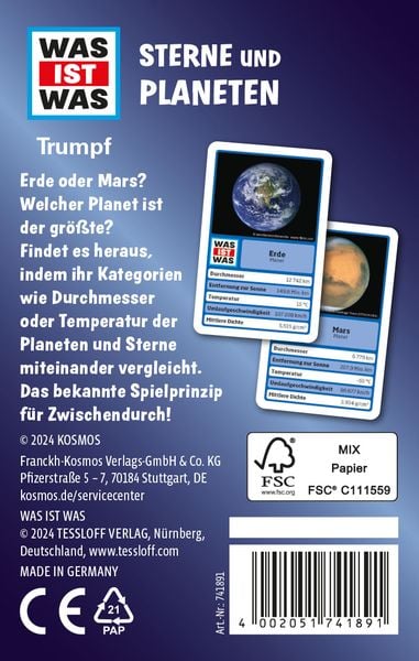 Produktbild: WAS IST WAS Trumpf: Sterne und Planeten