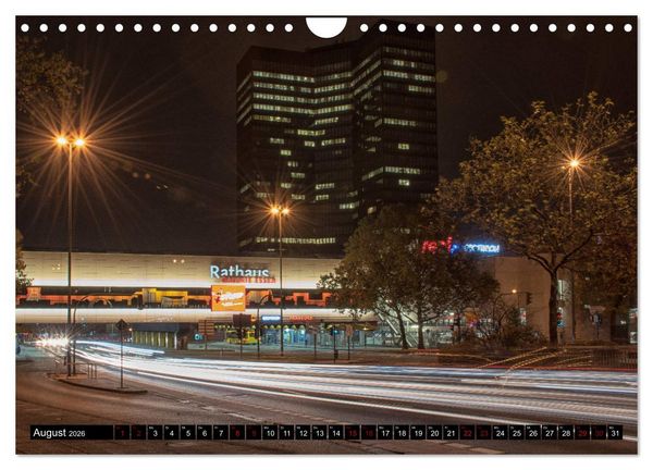 Produktbild: Essen bei Nacht (Wandkalender 2026 DIN A4 quer), CALVENDO Monatskalender