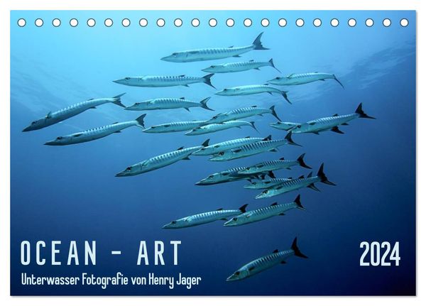Ocean-Art / CH-Version (Tischkalender 2024 DIN A5 quer), CALVENDO Monatskalender