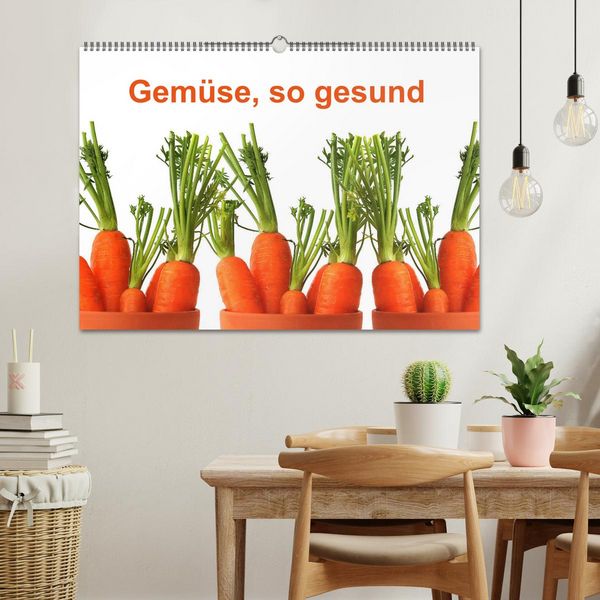 Produktbild: Gem&uuml;se, so gesund (Wandkalender 2026 DIN A2 quer), CALVENDO Monatskalender