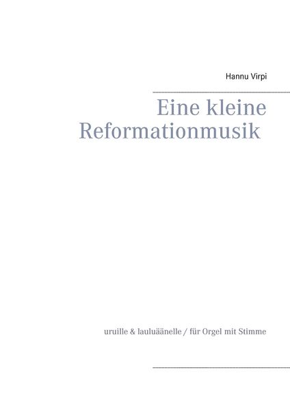 Produktbild: Eine kleine Reformationmusik