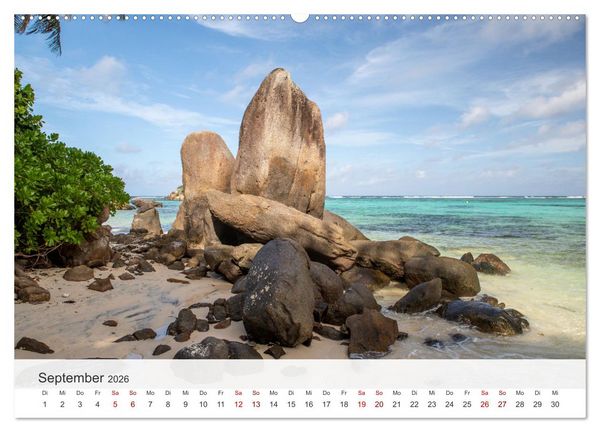 Produktbild: Seychellen - Trauminseln im Indischen Ozean (Wandkalender 2026 DIN A2 quer), CALVENDO Monatskalender