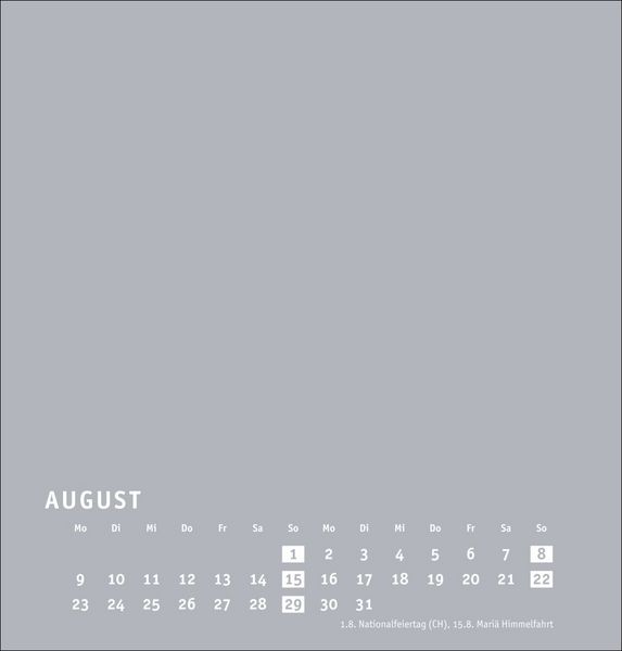Produktbild: Premium-Bastelkalender silbergrau mittel 2027