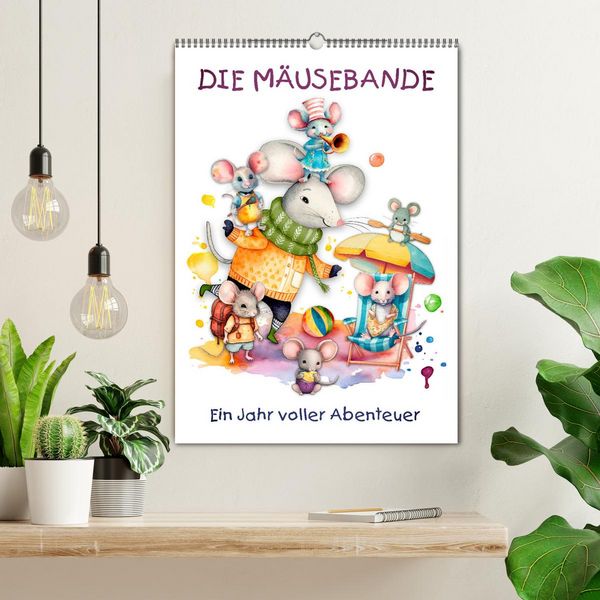 Produktbild: Die M&auml;usebande (Wandkalender 2026 DIN A2 hoch), CALVENDO Monatskalender