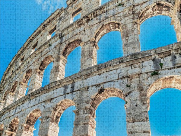CALVENDO Puzzle Arena von Pula in Kroatien 1000 Teile Lege-Größe 640 x 480 cm Foto-Puzzle Bild von Dieter Meyer