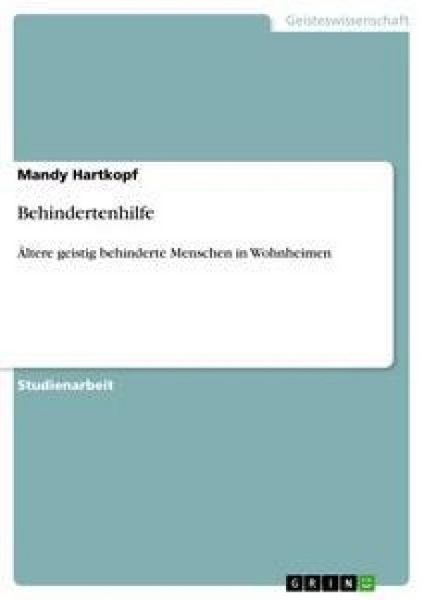 Produktbild: Behindertenhilfe
