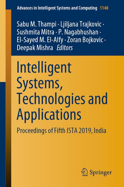 Produktbild: Intelligent Systems, Technologies and Applications