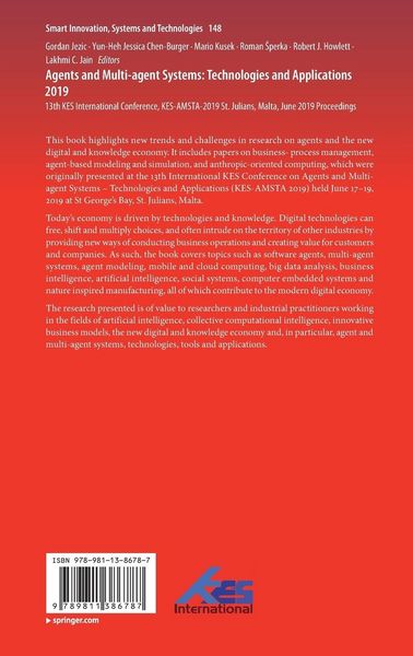 Produktbild: Agents and Multi-agent Systems: Technologies and Applications 2019