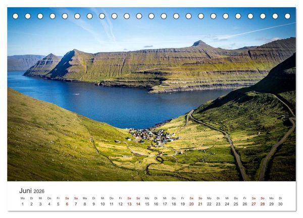 Produktbild: F&auml;r&ouml;er Inseln - Geheimnisvolle Inseln im Nordatlantik (Tischkalender 2026 DIN A5 quer), CALVENDO Monatskalender