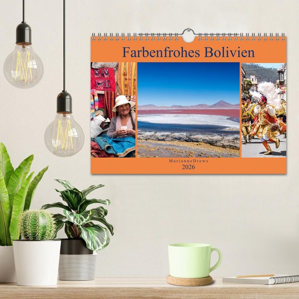 Produktbild: Farbenfrohes Bolivien (Wandkalender 2026 DIN A4 quer), CALVENDO Monatskalender