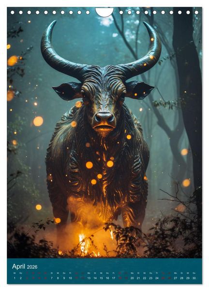 Produktbild: Fabelwesen (Wandkalender 2026 DIN A4 hoch), CALVENDO Monatskalender