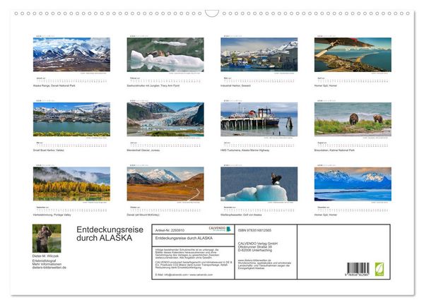 Produktbild: Entdeckungsreise durch ALASKA (Wandkalender 2027 DIN A2 quer), CALVENDO Monatskalender