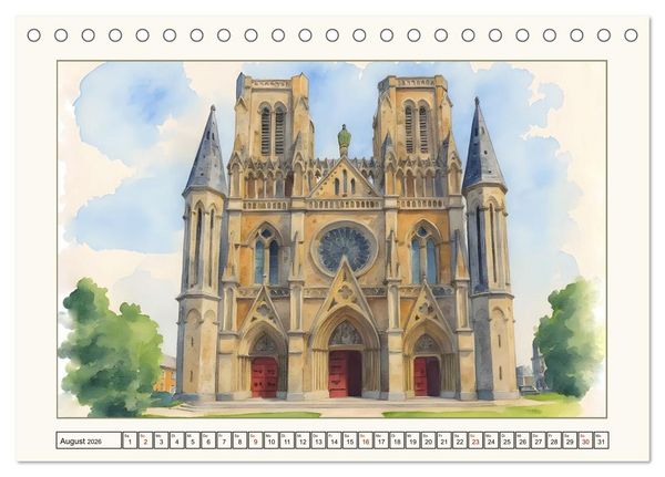 Produktbild: Reise durch die Normandie (Tischkalender 2026 DIN A5 quer), CALVENDO Monatskalender