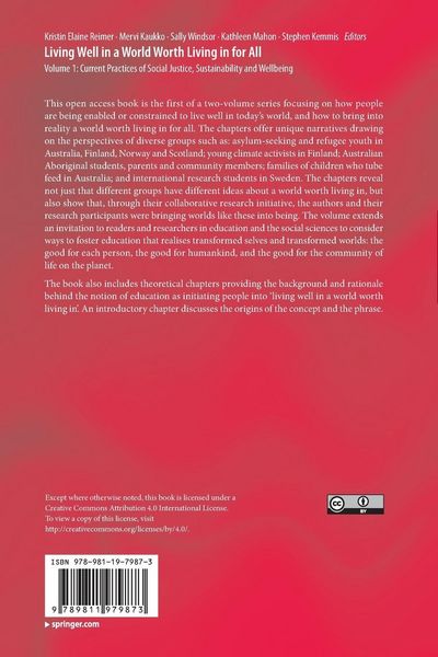 Produktbild: Living Well in a World Worth Living in for All