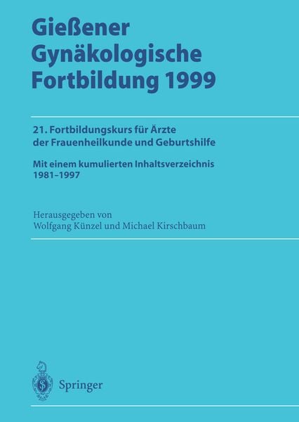 Produktbild: Gie&szlig;ener Gyn&auml;kologische Fortbildung 1999