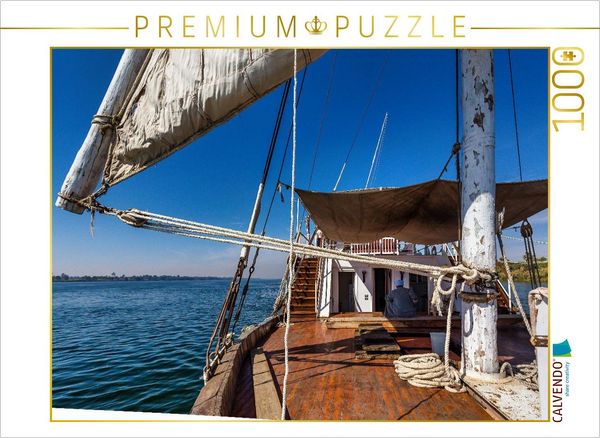 Produktbild: CALVENDO Puzzle Stilvolles Segeln auf dem Nil mit einer Dahabeya | 1000 Teile Lege-Gr&ouml;&szlig;e 64x48cm Foto-Puzzle f&uuml;r gl&uuml;ckliche Stunden