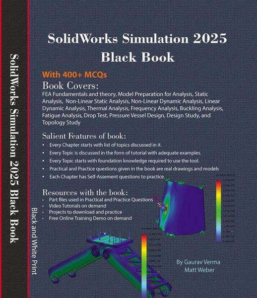 Produktbild: SolidWorks Simulation 2025 Black Book