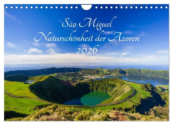Produktbild: S&atilde;o Miguel - Natursch&ouml;nheit der Azoren (Wandkalender 2026 DIN A4 quer), CALVENDO Monatskalender