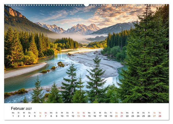 Produktbild: Deutschland - zwischen Bergen und Meeren (hochwertiger Premium Wandkalender 2027 DIN A2 quer), Kunstdruck in Hochglanz