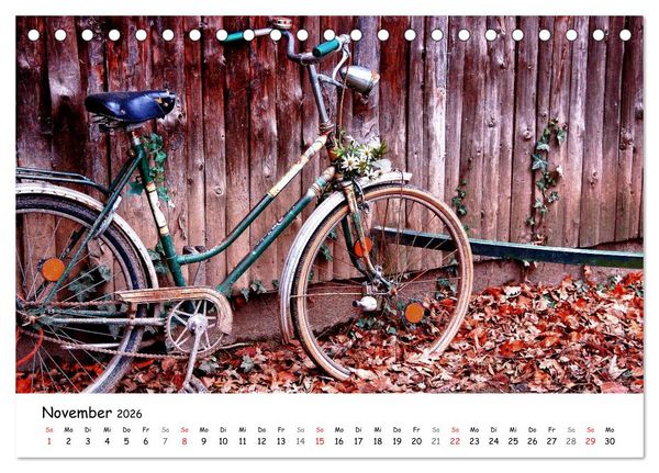 Produktbild: Velomantisch - Radimpressionen (Tischkalender 2026 DIN A5 quer), CALVENDO Monatskalender