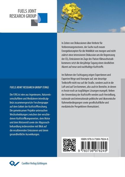 Produktbild: Kraftstoffe f&uuml;r die Mobilit&auml;t von morgen