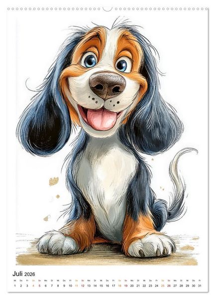Produktbild: Hunde mit Humor (Wandkalender 2026 DIN A2 hoch), CALVENDO Monatskalender