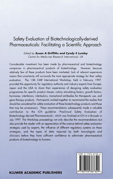 Produktbild: Safety Evaluation of Biotechnologically-derived Pharmaceuticals