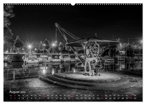 Produktbild: Heilbronn bei Nacht (Wandkalender 2026 DIN A2 quer), CALVENDO Monatskalender