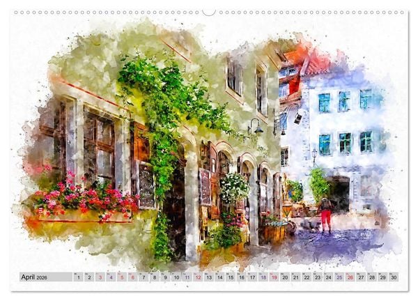 Produktbild: Malerisches Mei&szlig;en (hochwertiger Premium Wandkalender 2026 DIN A2 quer), Kunstdruck in Hochglanz