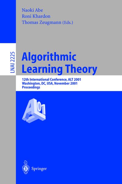 Produktbild: Algorithmic Learning Theory