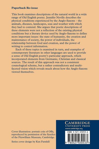 Produktbild: Representations of the Natural World in Old English Poetry