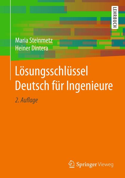 Produktbild: L&ouml;sungsschl&uuml;ssel Deutsch f&uuml;r Ingenieure