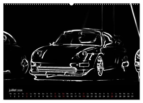 Produktbild: 911 Lignes (Calendrier mural 2026 DIN A2 vertical) calendrier de bureau