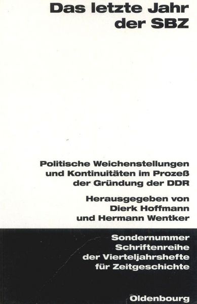 Produktbild: Das letzte Jahr der SBZ