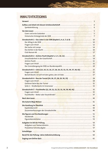 Produktbild: Der Tunnelbauer - Maja Nielsen - Sch&uuml;lerarbeitsheft